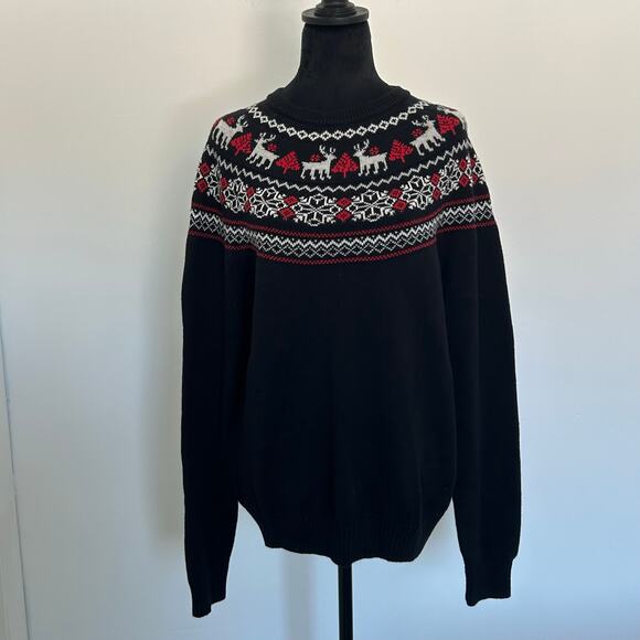 Charter Club Fair Isle, Reindeer and Tree Sweater, Holiday, Sz M - Picture 1 of 8
